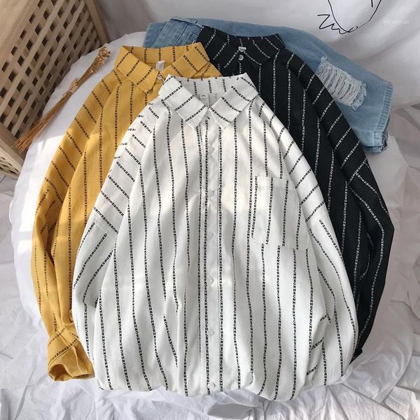 korean men shirts clearance striped long sleeves shirts summer streetwear printed man blouse 1, White;black
korean men shirts clearance striped long sleeves shirts summer streetwear printed man blouse 1, White;black