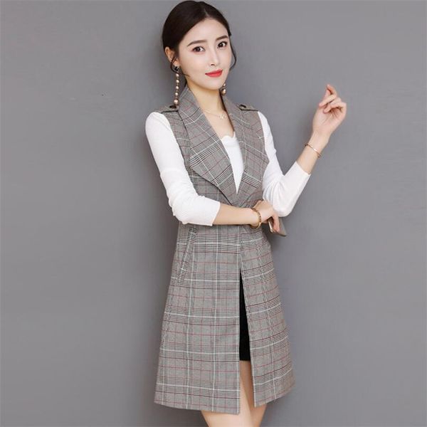 long chess cuts women 2021 spring new sleeveless clothing plus casual size chaleco vest mujer femp930 fhbp, Black;white
long chess cuts women 2021 spring new sleeveless clothing plus casual size chaleco vest mujer femp930 fhbp, Black;white