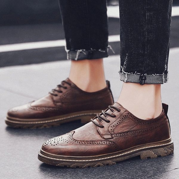 men casual shoes designer sneakers leather brogue men shoes zapatillas fashion chaussure homme lace up comfortable footwear #2g6t, Black
men casual shoes designer sneakers leather brogue men shoes zapatillas fashion chaussure homme lace up comfortable footwear #2g6t, Black