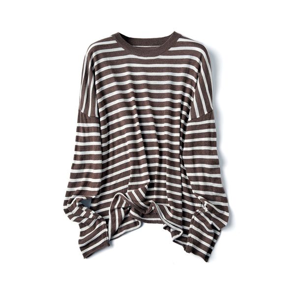 2021 new winter female korean harajuku clothing for women loose wild striped student sweater women's sweaters pullover knitted jumper p, White;black
2021 new winter female korean harajuku clothing for women loose wild striped student sweater women's sweaters pullover knitted jumper p, White;black