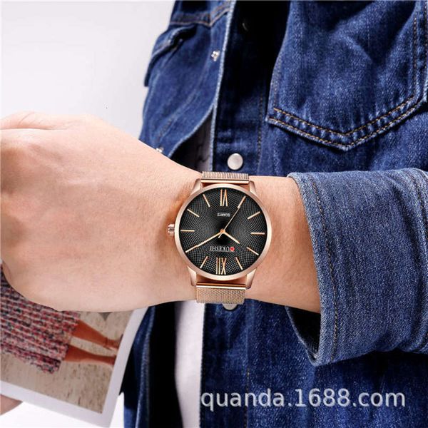 business watch simple pointer men's new mesh belt men's waterproof quartz watch, Slivery;brown
business watch simple pointer men's new mesh belt men's waterproof quartz watch, Slivery;brown