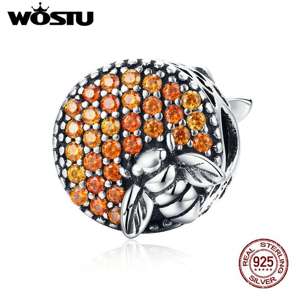 wostu 925 sterling silver bee honeycomb charm fit original bracelet bangles round beads for diy jewelry making cqc654 q1219, Bronze;silver
wostu 925 sterling silver bee honeycomb charm fit original bracelet bangles round beads for diy jewelry making cqc654 q1219, Bronze;silver