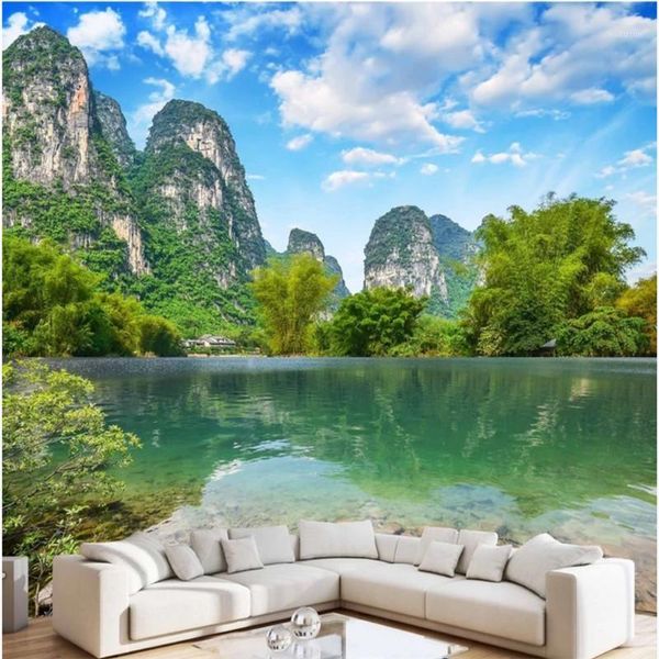 guilin landscape p wallpaper 3d green mountains green water blue sky white clouds mural wallpaper for living room wall paper1
guilin landscape p wallpaper 3d green mountains green water blue sky white clouds mural wallpaper for living room wall paper1