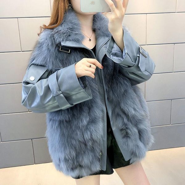 women 2021 winter fashion pu leather thicken coats female warm patchwork faux fur jackets ladies slim fake fur outwears d6061, Black
women 2021 winter fashion pu leather thicken coats female warm patchwork faux fur jackets ladies slim fake fur outwears d6061, Black