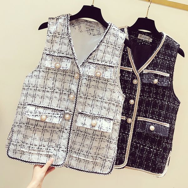 elegent vintage female vest short 2021 autumn-style woman clothng luxury clothing designer z5eg, Black;white
elegent vintage female vest short 2021 autumn-style woman clothng luxury clothing designer z5eg, Black;white