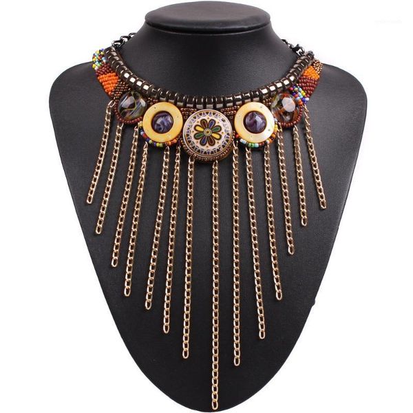 chokers design fashion metal black chain tassel vintage tibetan chunky statement bib choker necklace collar for women jewelry1, Golden;silver
chokers design fashion metal black chain tassel vintage tibetan chunky statement bib choker necklace collar for women jewelry1, Golden;silver