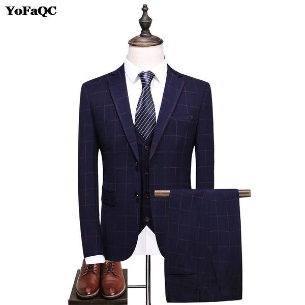 2021 men plaid suit gentlemen style single button casual wedding groom suit jackets classic business 2 pieces and 3 pieces, White;black
2021 men plaid suit gentlemen style single button casual wedding groom suit jackets classic business 2 pieces and 3 pieces, White;black