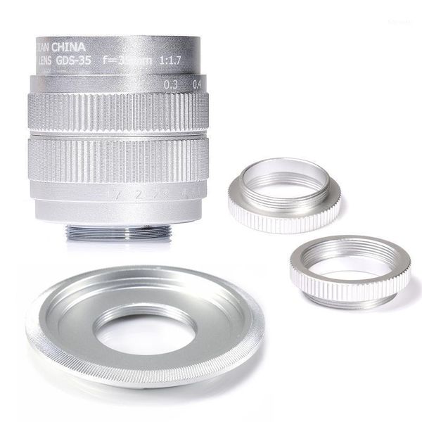 silver fujian 35mm f1.7 large aperture cctv tv movie c mount lens for sony e mount mirroless camera1
silver fujian 35mm f1.7 large aperture cctv tv movie c mount lens for sony e mount mirroless camera1