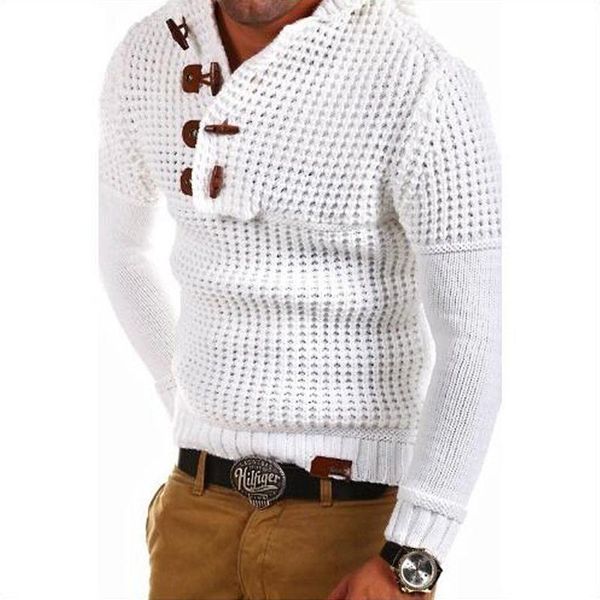 men's sweaters wepbel long sleeve shirt hooded jumpers men plus size sweater solid color slim fit horn button casual outwear, White;black
men's sweaters wepbel long sleeve shirt hooded jumpers men plus size sweater solid color slim fit horn button casual outwear, White;black