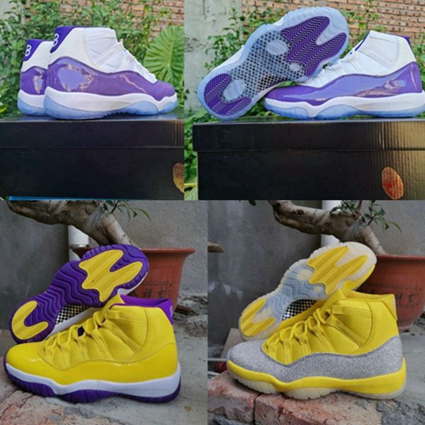 2020 new 11 xi wmns metallic silver yellow 11s mens basketball shoes white purple jumpman sports trainers sneakers size 13
2020 new 11 xi wmns metallic silver yellow 11s mens basketball shoes white purple jumpman sports trainers sneakers size 13
