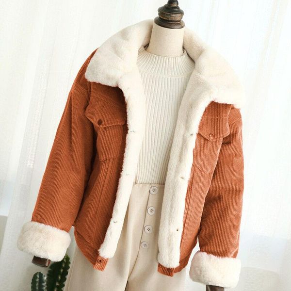 women's jackets european fashion casual women corduroy parkas warm outerwear autumn winter bomber coat female basic ladies 2021, Black;brown
women's jackets european fashion casual women corduroy parkas warm outerwear autumn winter bomber coat female basic ladies 2021, Black;brown