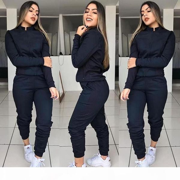 g9 european and american autumn winter 2020 new stand collar splicing leisure sports suit for women, Gray
g9 european and american autumn winter 2020 new stand collar splicing leisure sports suit for women, Gray
