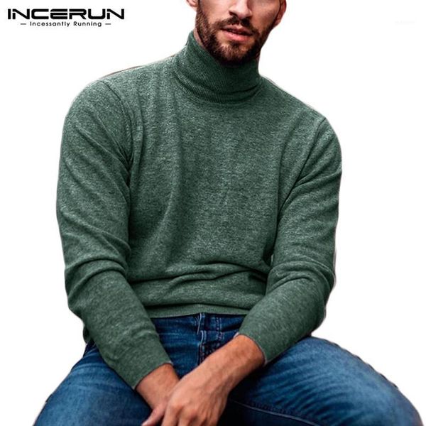 incerun fashion turtleneck sweater men long sleeve solid casual knitted thin pullover streetwear 2020 slim men sweaters s-5xl1, White;black
incerun fashion turtleneck sweater men long sleeve solid casual knitted thin pullover streetwear 2020 slim men sweaters s-5xl1, White;black