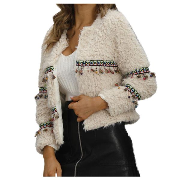 women winter woolen coat long-sleeved warm pocket plush short jacket cardigans sweater girls korean chic cashmere sweater, Black
women winter woolen coat long-sleeved warm pocket plush short jacket cardigans sweater girls korean chic cashmere sweater, Black
