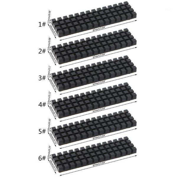 black graphene heatsink m.2 ngff 2280 pci-e nvme ssd thermal pad hard disk cooler radiator heat sink 67x18x1.5/2/2.5/3/4/6mm1
black graphene heatsink m.2 ngff 2280 pci-e nvme ssd thermal pad hard disk cooler radiator heat sink 67x18x1.5/2/2.5/3/4/6mm1