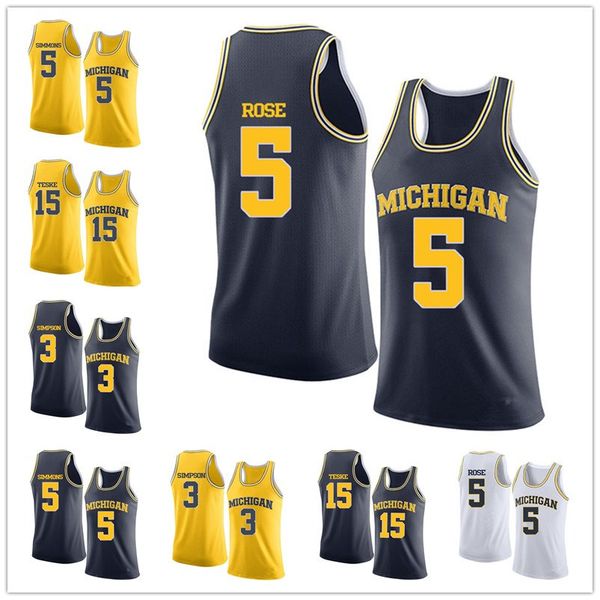custom michigan wolverines 5 jaaron simmons 5 jalen rose 3 zavier simpson 15 jon teske 5 jaaron simmons basketball jerseys any size s-5xl, Black
custom michigan wolverines 5 jaaron simmons 5 jalen rose 3 zavier simpson 15 jon teske 5 jaaron simmons basketball jerseys any size s-5xl, Black
