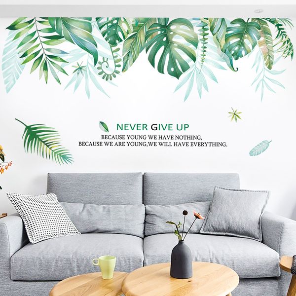 nordic home fresh large green leaf living room bedroom ins decorative background wall stickers wallpaper self-adhesive removable
nordic home fresh large green leaf living room bedroom ins decorative background wall stickers wallpaper self-adhesive removable