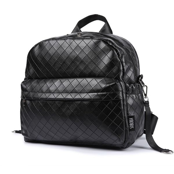 soboba black plaid large capacity diaper bag stylish travelling baby stroller bag brief maternity backpack fashionable mommy bag y200107
soboba black plaid large capacity diaper bag stylish travelling baby stroller bag brief maternity backpack fashionable mommy bag y200107