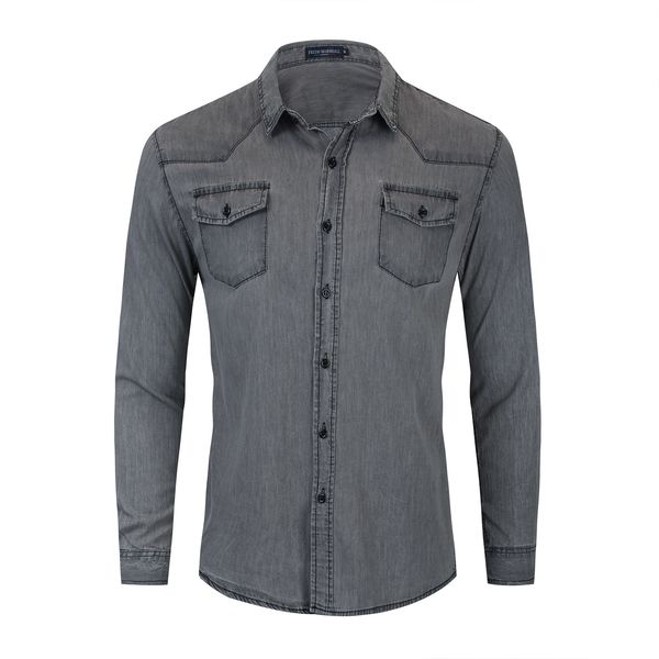 осень новый электрический шан доу ши сыпучие отворотами denim рубашка с длинным рукавом хлопок доступные в настоящее время 246, White
осень новый электрический шан доу ши сыпучие отворотами denim рубашка с длинным рукавом хлопок доступные в настоящее время 246, White
