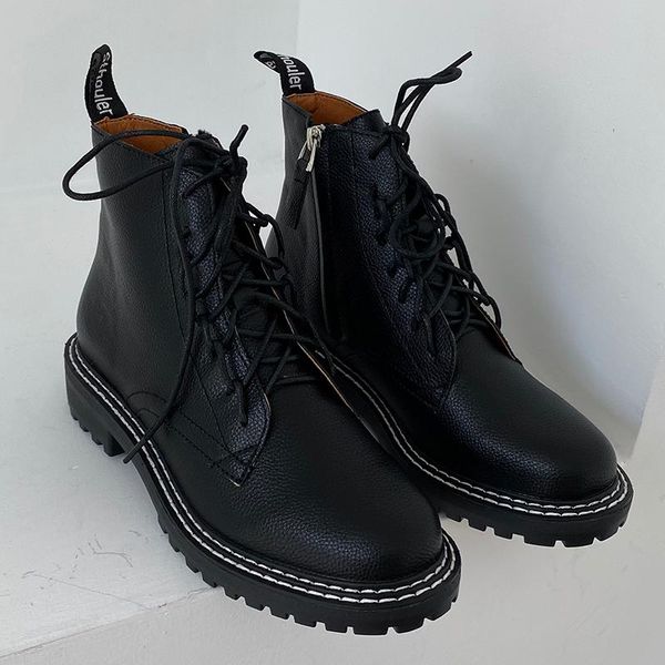 trending women 2020 soft leather zippers boots round toe lace up martin boots sewing black ankle ladies drag shoes
trending women 2020 soft leather zippers boots round toe lace up martin boots sewing black ankle ladies drag shoes