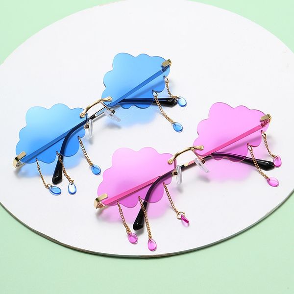 new rimless women vintage clouds tassel steampunk sunglasses men frameless punk glasses shades uv400 driver goggles
new rimless women vintage clouds tassel steampunk sunglasses men frameless punk glasses shades uv400 driver goggles