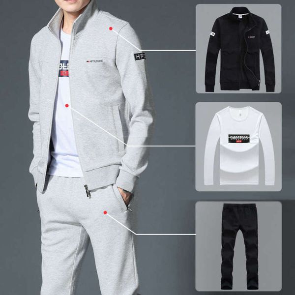 piece 2020 new autumn winter three sweater sports leisure suit youth men's trousers, Gray
piece 2020 new autumn winter three sweater sports leisure suit youth men's trousers, Gray