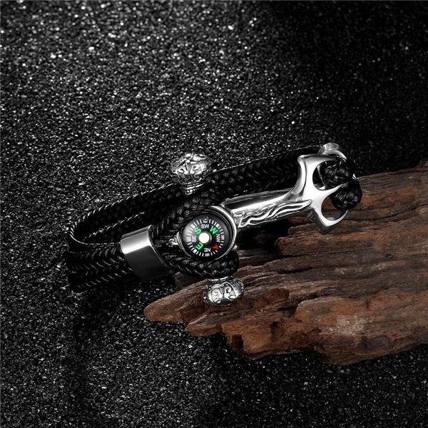 mkendn stainless steel compass anchor shackles braid leather bracelet men wristband survival sport fashion jewelry bbyhlo
mkendn stainless steel compass anchor shackles braid leather bracelet men wristband survival sport fashion jewelry bbyhlo