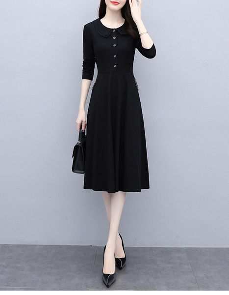 plus size -5xl long sleeve 2021 casual black autumn party skater line swing dress for woman 8koz, Black;gray
plus size -5xl long sleeve 2021 casual black autumn party skater line swing dress for woman 8koz, Black;gray
