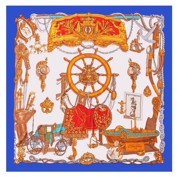 130*130cm 100% fashion twill silk scarf women large shawls stoles warship print square scarves echarpes foulards femme wrap bandanas, Blue;gray
130*130cm 100% fashion twill silk scarf women large shawls stoles warship print square scarves echarpes foulards femme wrap bandanas, Blue;gray