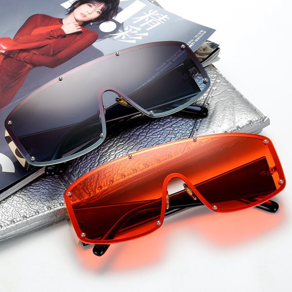 new style of goggles, one big frame ocean piece metal sunglasses, fashionable frameless glasses designer jjkd, White;black
new style of goggles, one big frame ocean piece metal sunglasses, fashionable frameless glasses designer jjkd, White;black