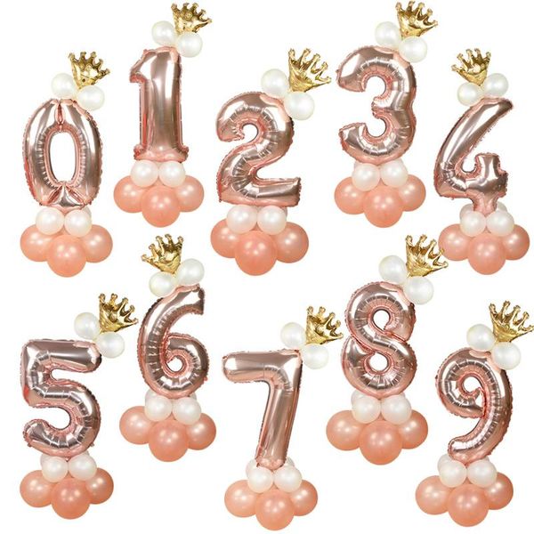 party decoration 1 set diy stand 32inch rose gold foil number balloons kit for 1st 2nd birthday xmas year 2021 decor ballon
party decoration 1 set diy stand 32inch rose gold foil number balloons kit for 1st 2nd birthday xmas year 2021 decor ballon