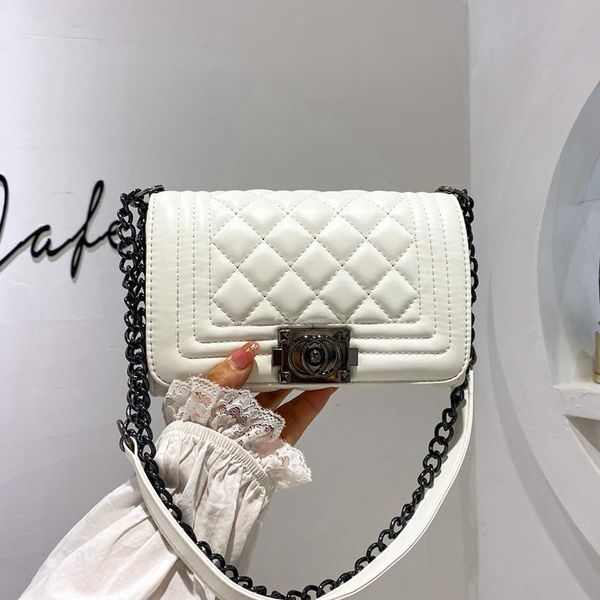 2020 fashion diamond lattice crossbody bags pu leather embroidery thread chain shoulder messenger bag women handbags black white
2020 fashion diamond lattice crossbody bags pu leather embroidery thread chain shoulder messenger bag women handbags black white