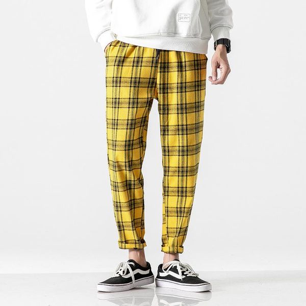 pencil pants homme casual trousers mens harajuku plaid pants drawstring low waist skateboard, Black
pencil pants homme casual trousers mens harajuku plaid pants drawstring low waist skateboard, Black