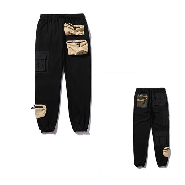 2022 fashion designer men's multi-pocket workwear pants sweatpants camo patchwork loose trousers men women jogger, Black
2022 fashion designer men's multi-pocket workwear pants sweatpants camo patchwork loose trousers men women jogger, Black