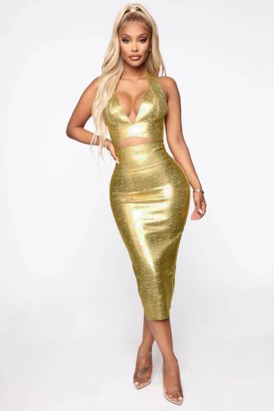 casual dresses fashion v neck backless bronzing gold knee length women bandage dress 2021 designer party vestido, Black;gray
casual dresses fashion v neck backless bronzing gold knee length women bandage dress 2021 designer party vestido, Black;gray