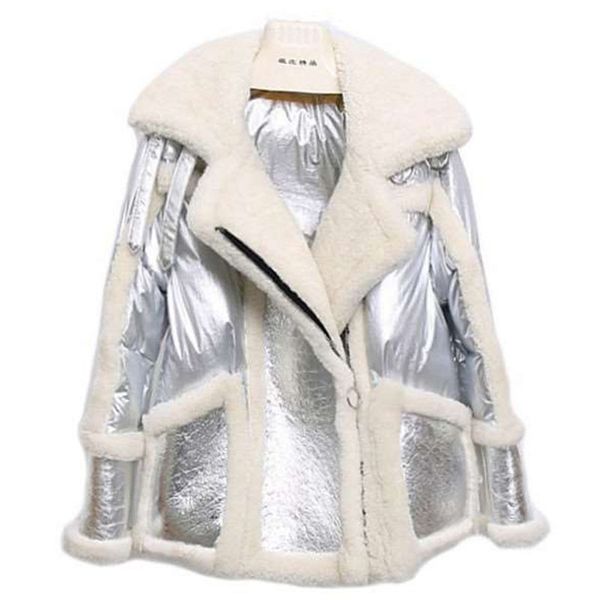 perhaps u women black pink silver cotton glossy patchwork lambswool teddy coat turn down collar zipper pocket coat winter c0423 201019
perhaps u women black pink silver cotton glossy patchwork lambswool teddy coat turn down collar zipper pocket coat winter c0423 201019