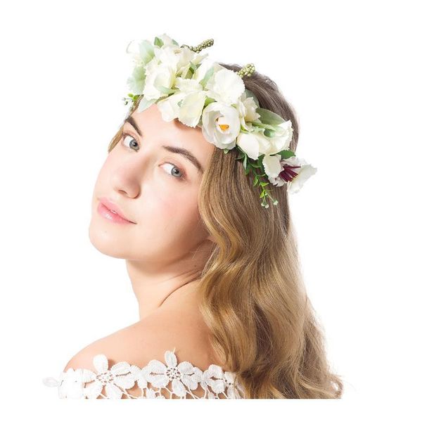 women rose flower wreath festival wedding girls party floral garlands crown floral halo with ribbon bridesmaid flow jlleww
women rose flower wreath festival wedding girls party floral garlands crown floral halo with ribbon bridesmaid flow jlleww