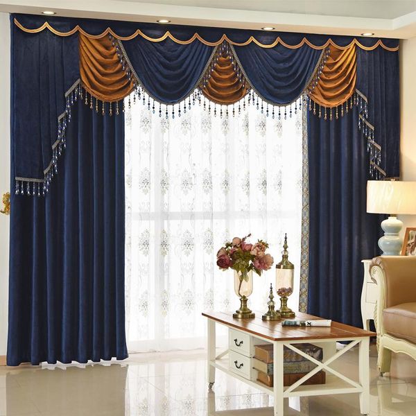 custom curtain high class european style thicken shading solid blue italy velvet cloth blackout curtain valance tulle e919
custom curtain high class european style thicken shading solid blue italy velvet cloth blackout curtain valance tulle e919