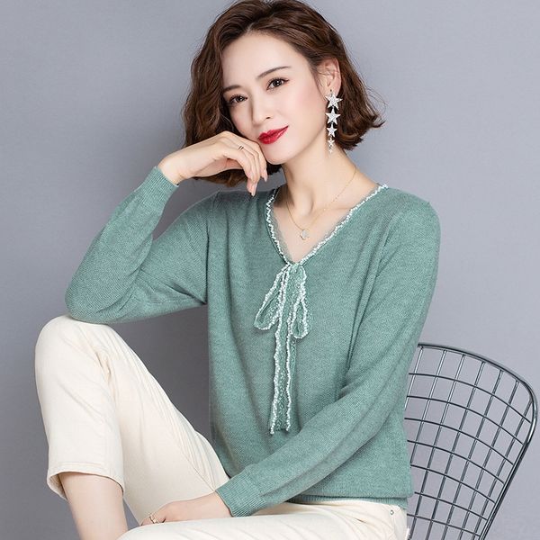 knitted thin women's early autumn 2020 bow v-neck outer short sweatercoat sweaterwoolen bottomed sweater v-neck sweater zpzfp, White;black
knitted thin women's early autumn 2020 bow v-neck outer short sweatercoat sweaterwoolen bottomed sweater v-neck sweater zpzfp, White;black