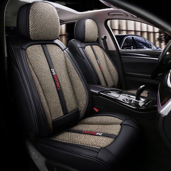 leather + flax car seat cover auto seat cushion interior accessories universal size seats covers cover old seats car styling
leather + flax car seat cover auto seat cushion interior accessories universal size seats covers cover old seats car styling