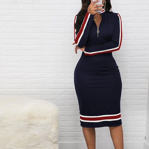 elegant ladies side striped bodycon dress color matching stretch office dresses winter women 2021 zipper black dress vestido d30, Black;gray
elegant ladies side striped bodycon dress color matching stretch office dresses winter women 2021 zipper black dress vestido d30, Black;gray