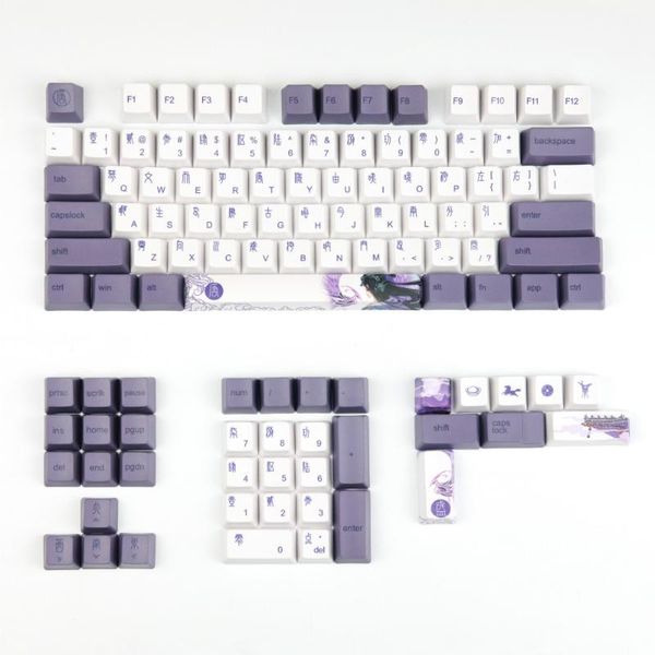 108 keys added ladder personality 6064 pbt keycaps oem profile 1.75u 2u shift dye sublimated keycaps for 98% mechanical keyboard
108 keys added ladder personality 6064 pbt keycaps oem profile 1.75u 2u shift dye sublimated keycaps for 98% mechanical keyboard