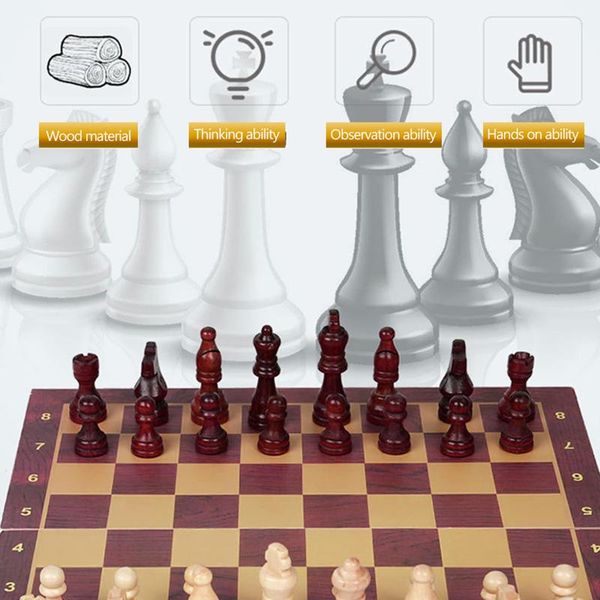 2 in 1 international chess checkers set classic magnetic chess pieces board board game for family friends adults
2 in 1 international chess checkers set classic magnetic chess pieces board board game for family friends adults