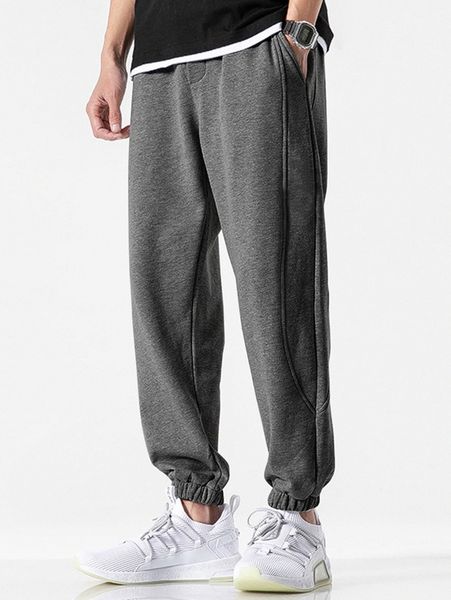 men solid elastic waist sweatpants g01i#, Black
men solid elastic waist sweatpants g01i#, Black