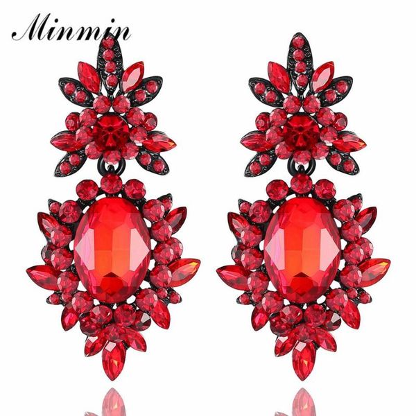 dangle & chandelier minmin red and black color crystal flower shape large long drop earrings for woman 2021 fashion wedding party jewelry eh, Silver
dangle & chandelier minmin red and black color crystal flower shape large long drop earrings for woman 2021 fashion wedding party jewelry eh, Silver