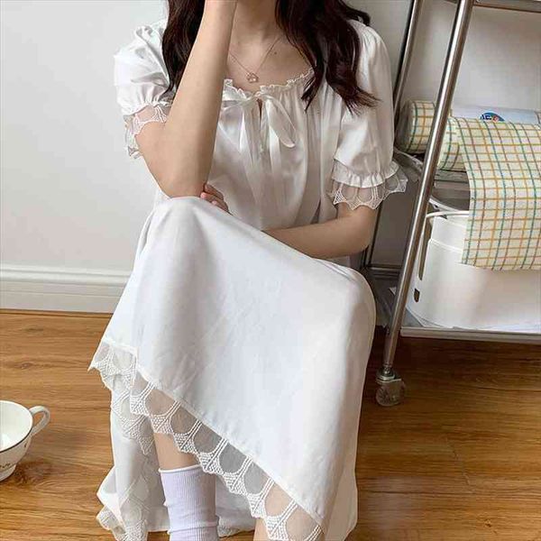 lace sleepwear summer silk women night gowns japanese vintage nightdress girls sweet ruffles sleeping dress cute soft home wear, Black;red
lace sleepwear summer silk women night gowns japanese vintage nightdress girls sweet ruffles sleeping dress cute soft home wear, Black;red
