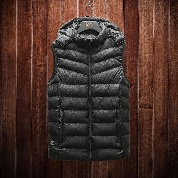 mens vest smart heating vest winter fleece thick warm down men casual outwear sleeveless jacket waistcoat hooded, Black;white
mens vest smart heating vest winter fleece thick warm down men casual outwear sleeveless jacket waistcoat hooded, Black;white
