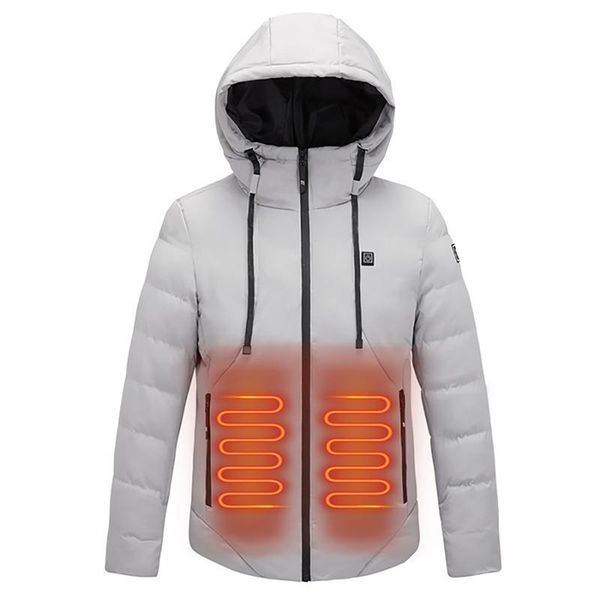 men's down & parkas electric heated jacket abdomen arms back outdoor waterproof sports winter coat with cap usb heating warm clothes, Black
men's down & parkas electric heated jacket abdomen arms back outdoor waterproof sports winter coat with cap usb heating warm clothes, Black