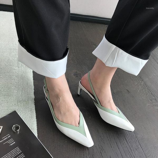 dress shoes fashion women sandals pointed toe mules back buckle strap mixed colored thin mid heels summer woman1, Black
dress shoes fashion women sandals pointed toe mules back buckle strap mixed colored thin mid heels summer woman1, Black