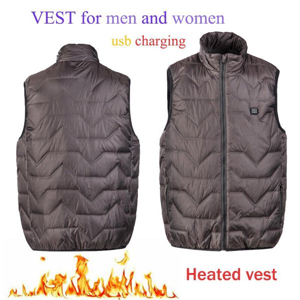 thermal fashion waistcoat women new sale usb charging men's winter electirc heated vest cotton clothing intelligent heating vest, Gray;blue
thermal fashion waistcoat women new sale usb charging men's winter electirc heated vest cotton clothing intelligent heating vest, Gray;blue